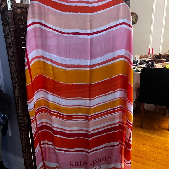 Kate spade New York Ocean Stripe Large Scarf - Picture 8 of 11